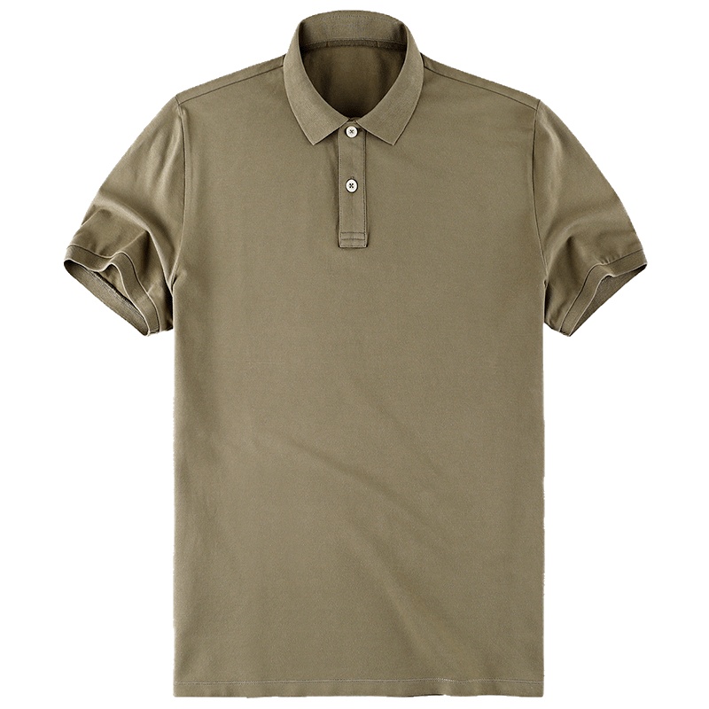 布先生新款 简约洗水polo衫短袖T恤 翻领纯色上衣男 AF10078