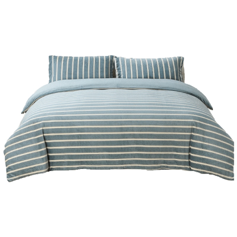 维科家纺暖睡康棉拉舍尔四件套全棉加厚保暖秋冬床单被套床上用品