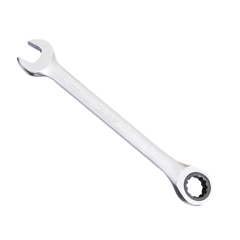 公制全抛光两用快扳 开口梅花棘轮扳手 6213 24mm 1把