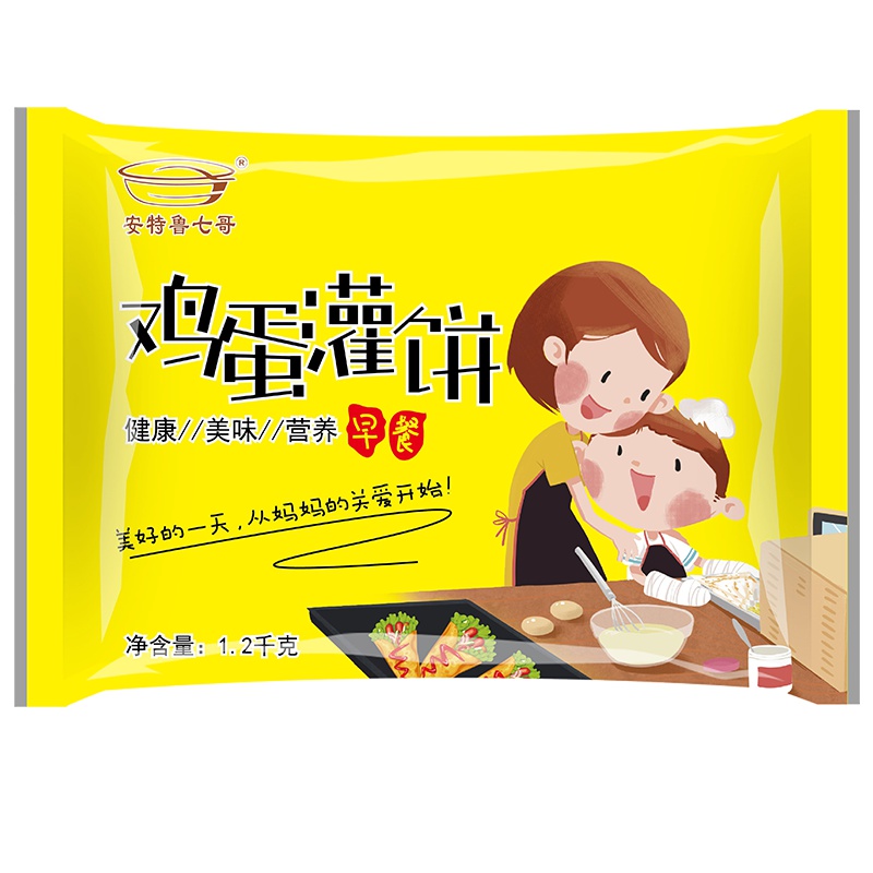 安特鲁七哥 鸡蛋灌饼原味1080g(12片)