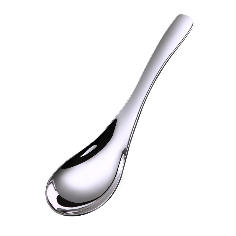 304不锈钢勺子家用汤勺儿童吃饭小勺喝汤调羹汤匙创意可爱小勺子家庭套装