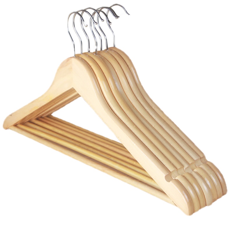 实木衣架子成人服装店儿童衣服撑子木头衣撑家用挂钩木质衣挂衣架其他原木巧妈妈