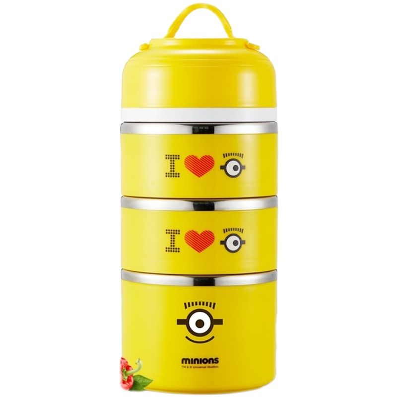 神偷奶爸小黄人保温三层便当盒-MN-JBWH03-3