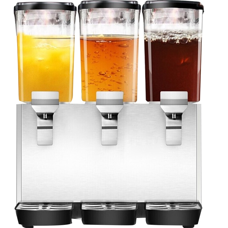 德玛仕DEMASHI商用饮料机双缸果汁机全自动奶茶机大容量多功能自助餐酒店早餐用冷饮机触屏 GZJ234D