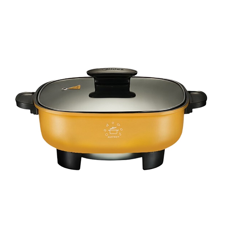 美的(Midea)电火锅家用大容量多功能多用途锅电热锅电煮锅易清洗 HG3030X3-100Y 香槟金