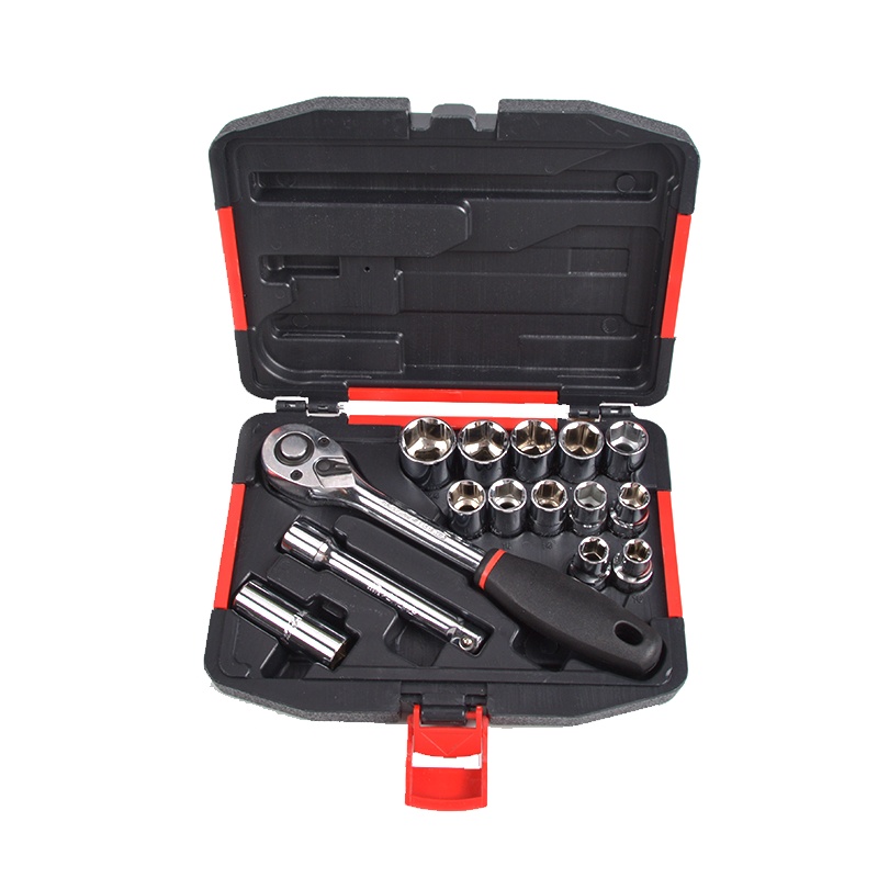 力易得 15件12.5mm系列套筒组套维修工具套装手动工具组套E1212 1套(货期3-5天)