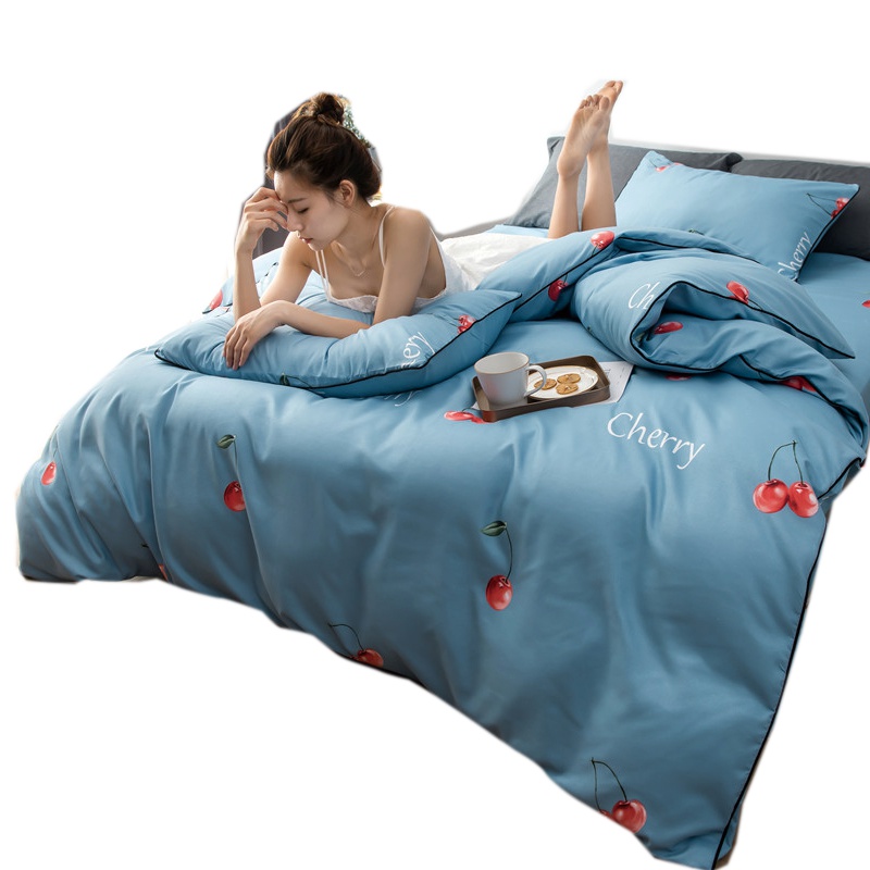 吉岳Giyou保暖四件套 2019蓄热聚暖臻肤棉绒印花四件套