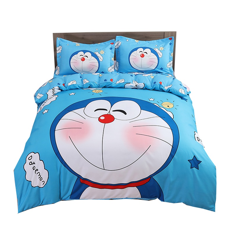 泰念(Tai nian) 家纺大版卡通四件套儿童三件套亲肤磨毛印花活性动漫风格4件套单双人卡通动漫床上用品床上四套件