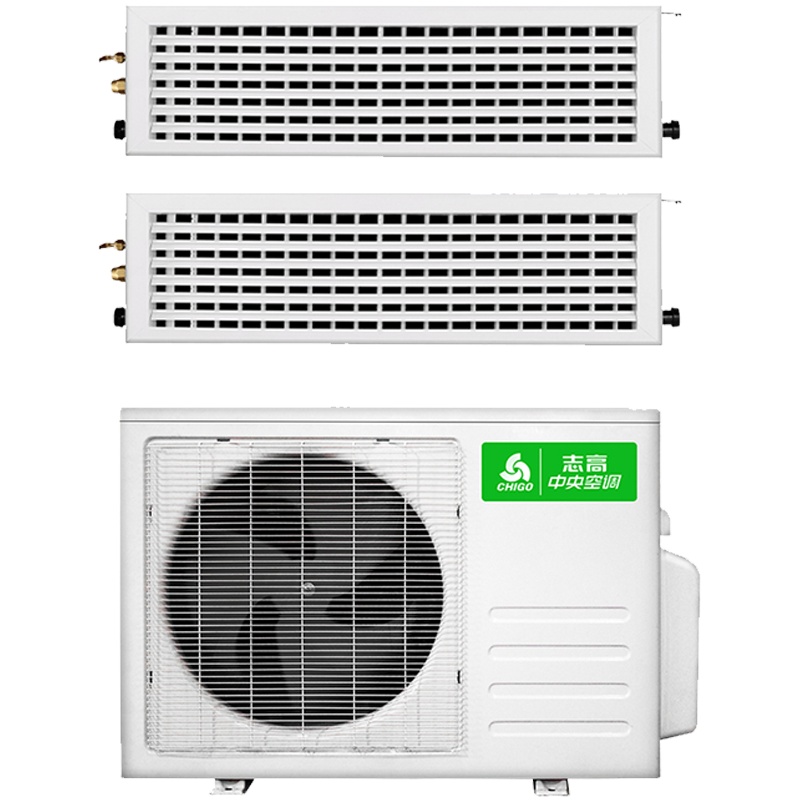 志高(CHIGO)中央空调一拖二 风管机 变频冷暖电辅1级能效KFR80W-BP2A 小3匹一拖二风管机35-55㎡