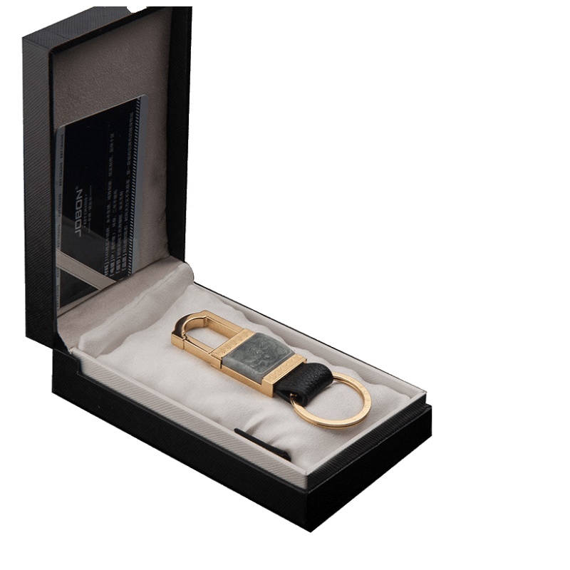 Jobon中邦高档真金电镀钥匙扣 男女时尚创意玉石钥匙链 ZB-012