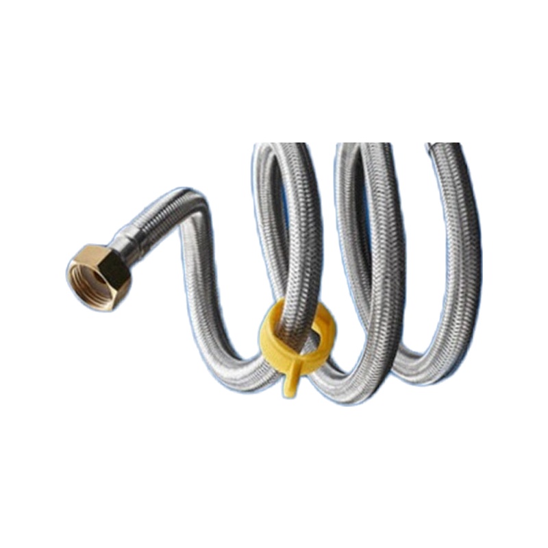 國産 304不锈钢编织软管 升级-铜头 50cm(带扣)