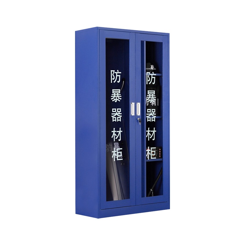 尔迈 安保防暴器材柜警备柜安全器械装备警器柜防暴柜 180*90*39cm 含双人器材 台