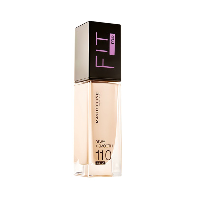 美宝莲(Maybelline)fitme定制水感粉底液110 30ml/遮瑕保湿持久不脱妆 干皮亲妈 新旧包装随机发货