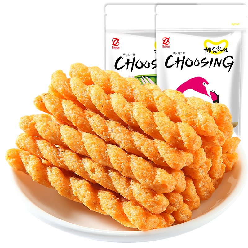 [真心 麻花60g*3]香辣香葱味多口味网红小辫办公室小零食休闲特产早餐糕点点心