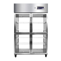 品能达 风冷无水前后8门保鲜冷藏柜 火锅店用 饮料展示柜 前后开门冷藏 后补式冷柜 双通冰柜商用立式冰箱 (真风冷无水)