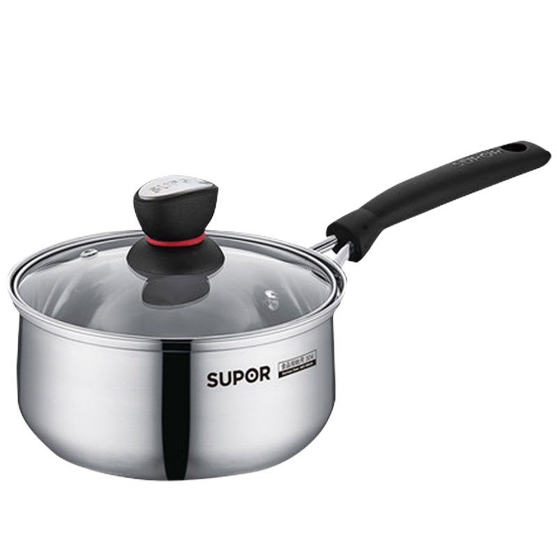 苏泊尔(SUPOR)ST16H1时尚不锈钢奶锅16cm明火电磁炉通用