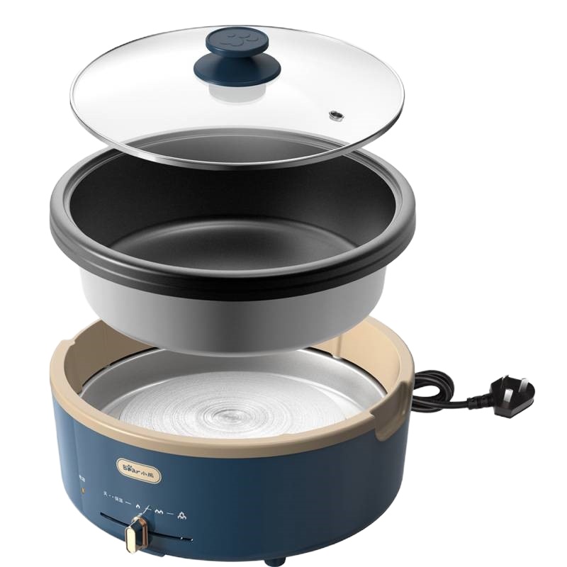 小熊(bear)电火锅分体式电煮锅多功能电热锅宿舍锅4L电炒锅多用途锅DHG-P40F2