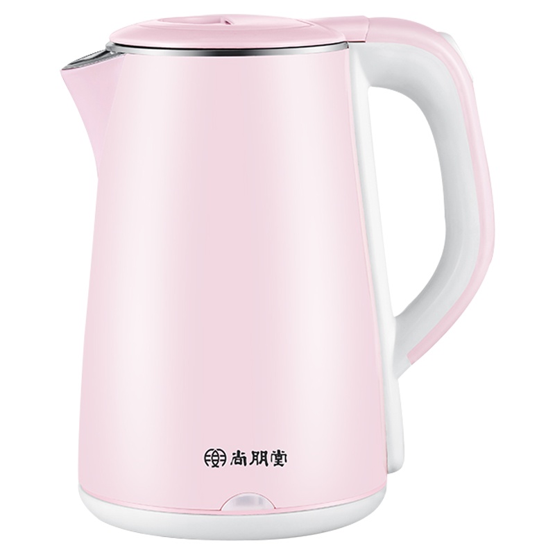 尚朋堂KY-2004电热水壶304不锈钢 双层隔热 食品级PP材质 防干烧 自动断电