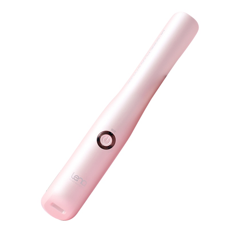 lena电夹板无线USB充电迷你刘海直发器卷直两用小拉直板夹熨板女LN-806 茱萸粉