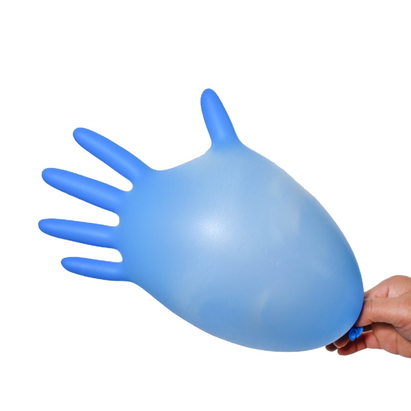 塞莫诗一次性丁晴手套加长12英寸 蓝色50双/盒