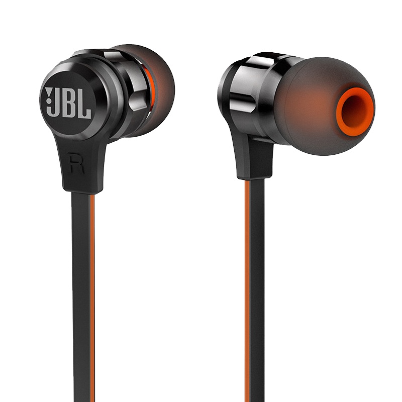 JBL T180A 立体声入耳式耳机 耳麦 一键式线控 麦克风 黑色