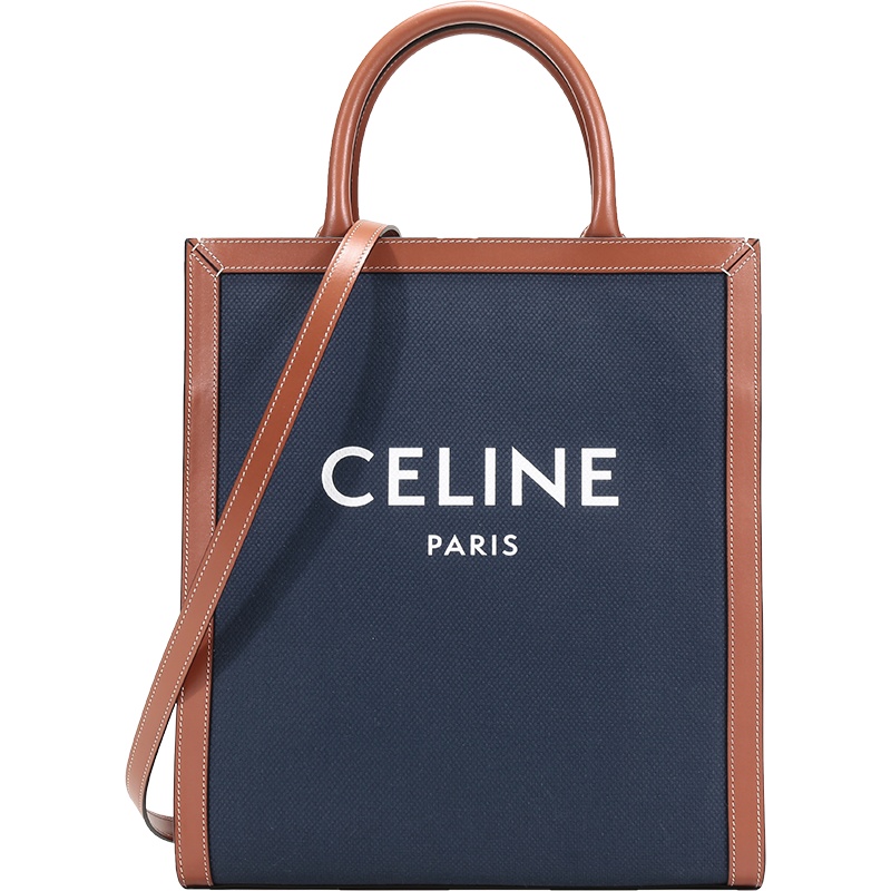 CELINE 赛琳 女士织物/牛皮革CABAS小号手提单肩包 192082CSU