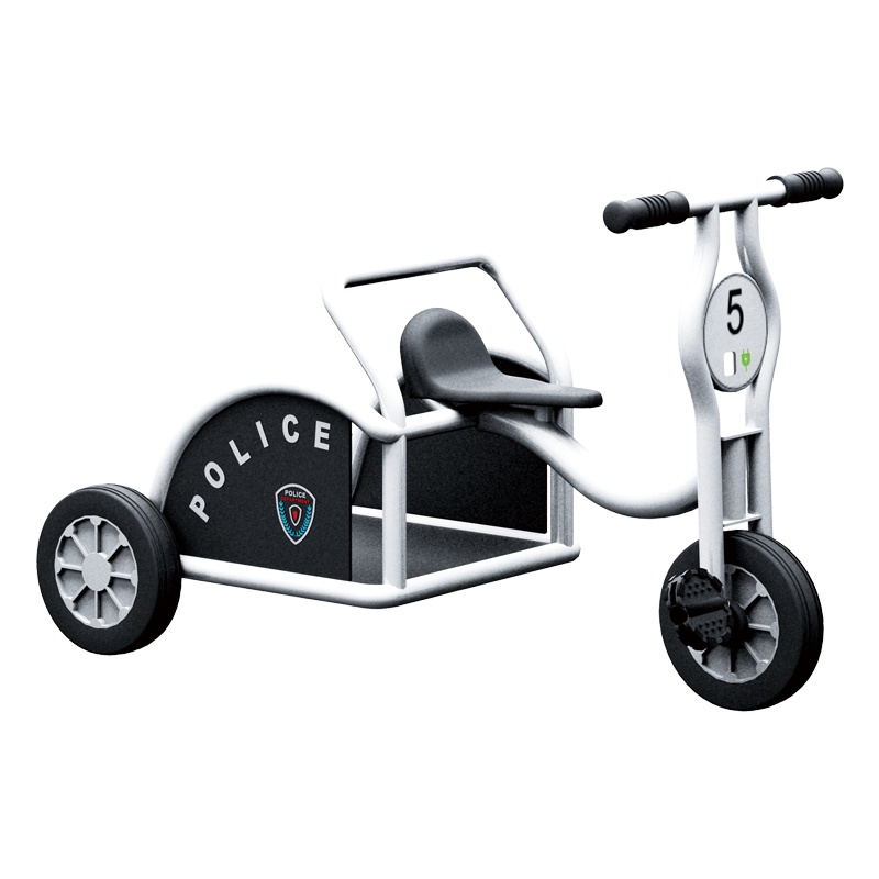 华森葳儿童 威力警车-银灰色 儿童三轮车