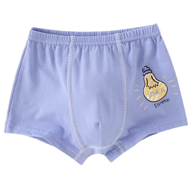 儿童内裤男童四角裤纯棉平角裤婴儿小童宝宝短裤中大童2全棉3岁