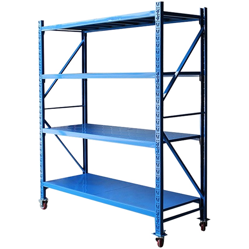 创世人 办公家具仓储货架移动货架加厚仓储货架仓库货架 带轮子货架移动置物架自带脚轮储物架