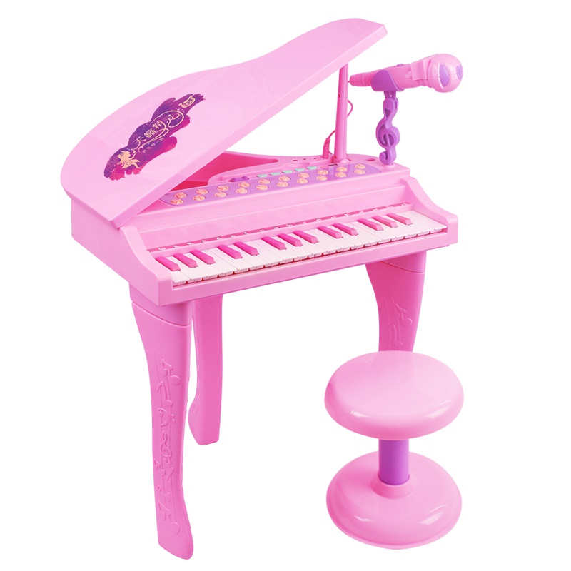 贝芬乐儿童电子琴带麦克风女孩早教音乐宝宝钢琴启蒙玩具唱歌礼物