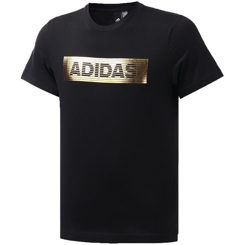 阿迪达斯男服短袖T恤运动休闲服装EH3814