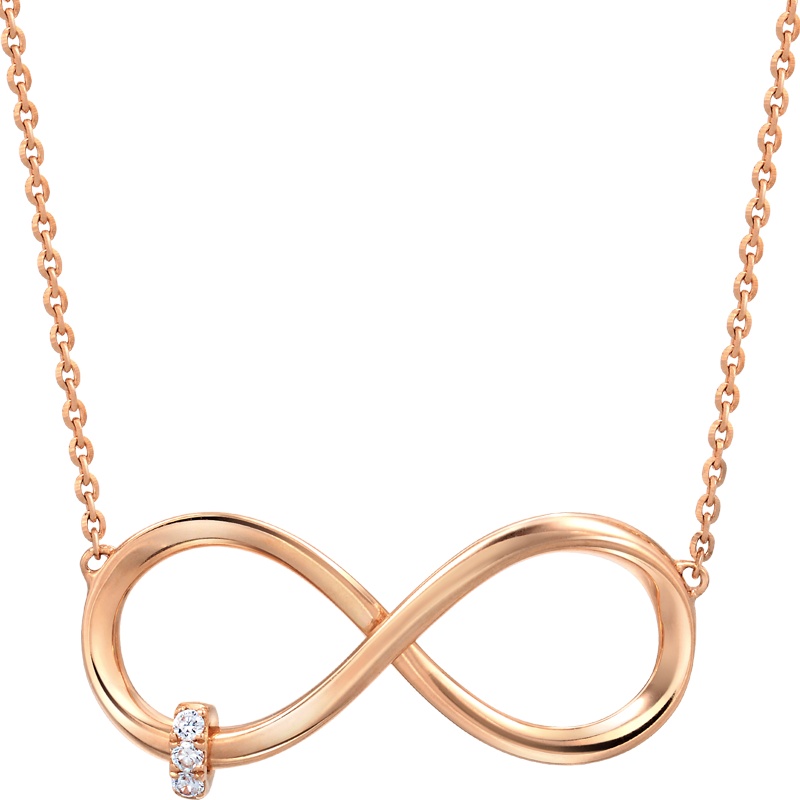 周生生(CHOWSANGSANG) 18K红色黄金爱情密语Love Decode Choker钻石项链89866N 定价