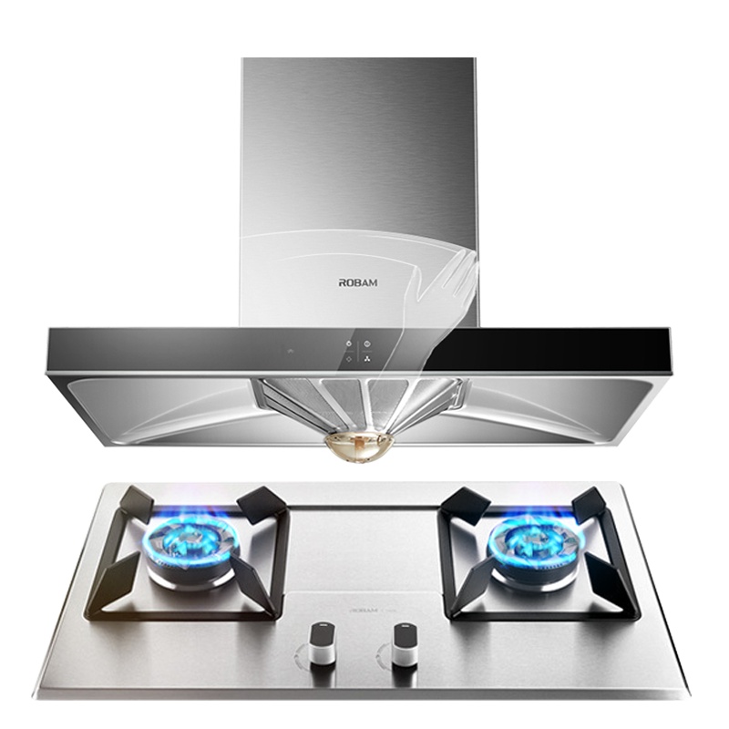 老板(ROBAM)油烟机烟灶套餐两件套 欧式触控式 挥手爆炒20立方抽油烟机+4.5kW燃气灶具套装67X2H+37G1