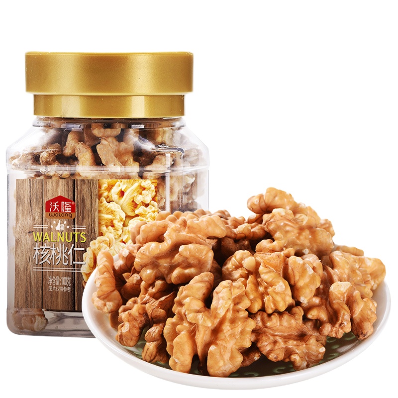沃隆每日坚果核桃仁罐装100g