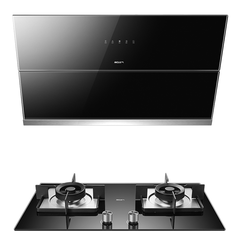 老板集团出品 名气(MQ)烟灶套装 2301A+B326A(天然气)20立方大吸力瞬吸自净爆炒无烟 免清洗