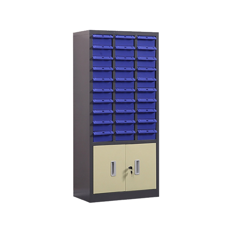 臻远零件柜抽屉式工具柜 30抽蓝色无门加工具柜大号