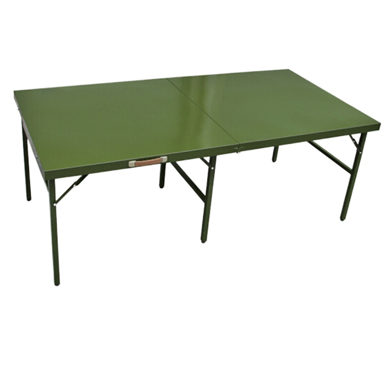丛林狐 户外折叠桌 军绿便携折叠桌钢板加固