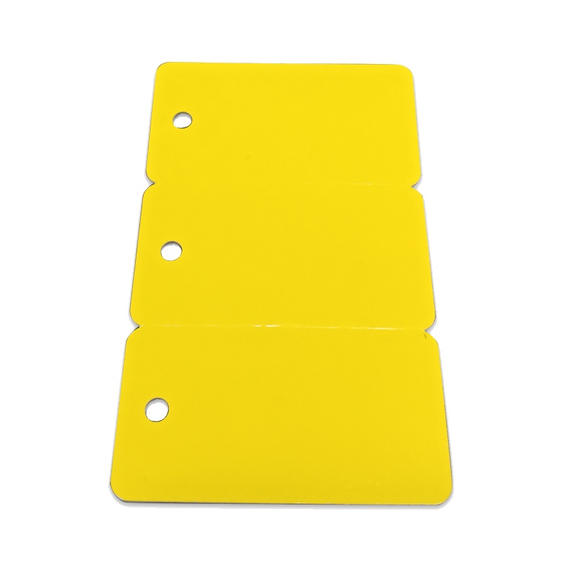 开仰 不干胶标签纸三折线缆挂牌86*54mm/200片/盒 黄色(单位:盒)