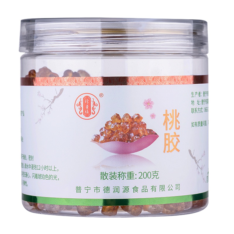 珍贵膳 云南桃胶 200g/罐 天然野生桃脂桃油胶原可搭配雪燕皂角米煮食滋补佳品