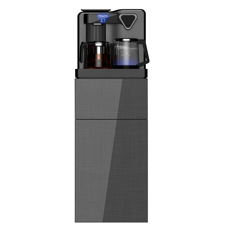 贝尔斯盾(BRSDDQ) 饮水机家用茶吧机立式全自动下置水桶智能遥控无线充电智能语音控制新品 18-CBJ冰热-深灰色