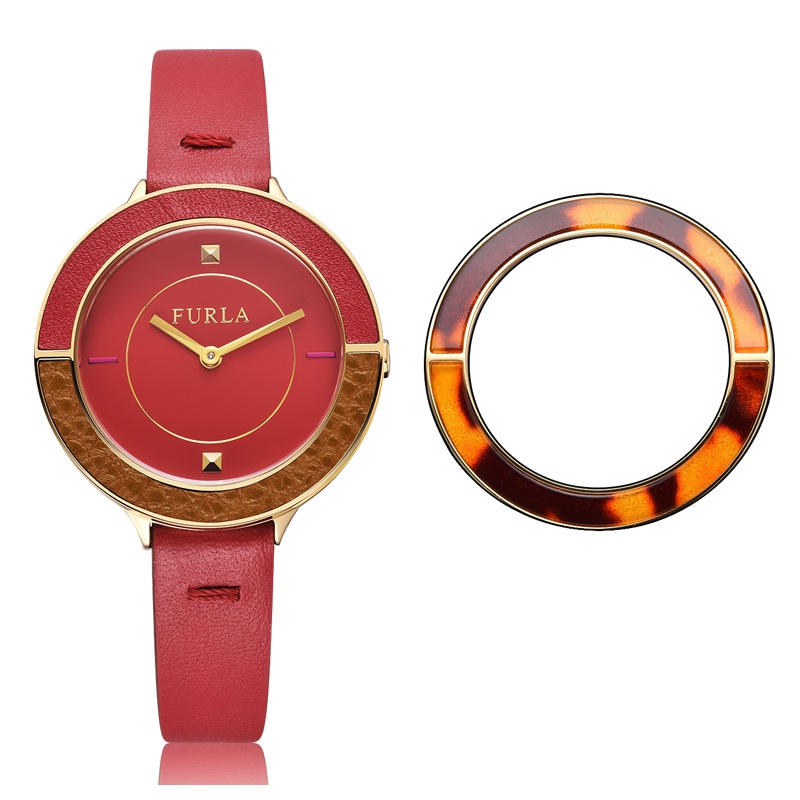 Club系列新品独特设计精致牛皮石英女表套装女款防水