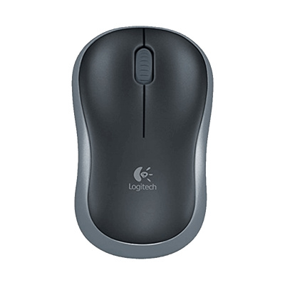 罗技(Logitech)M186无线鼠标 灰色×10个装-B2B