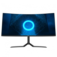 微星MSI PAG341CQR34英寸2K显示器1500R曲面 RGB电竞144HZ电脑1ms带鱼屏吃鸡游戏三星面板显示屏幕