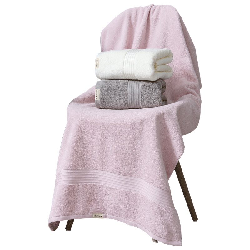 金号纯棉浴巾 成人男女家用全棉洗澡加大加厚吸水速干不掉毛大毛巾1条装 413克