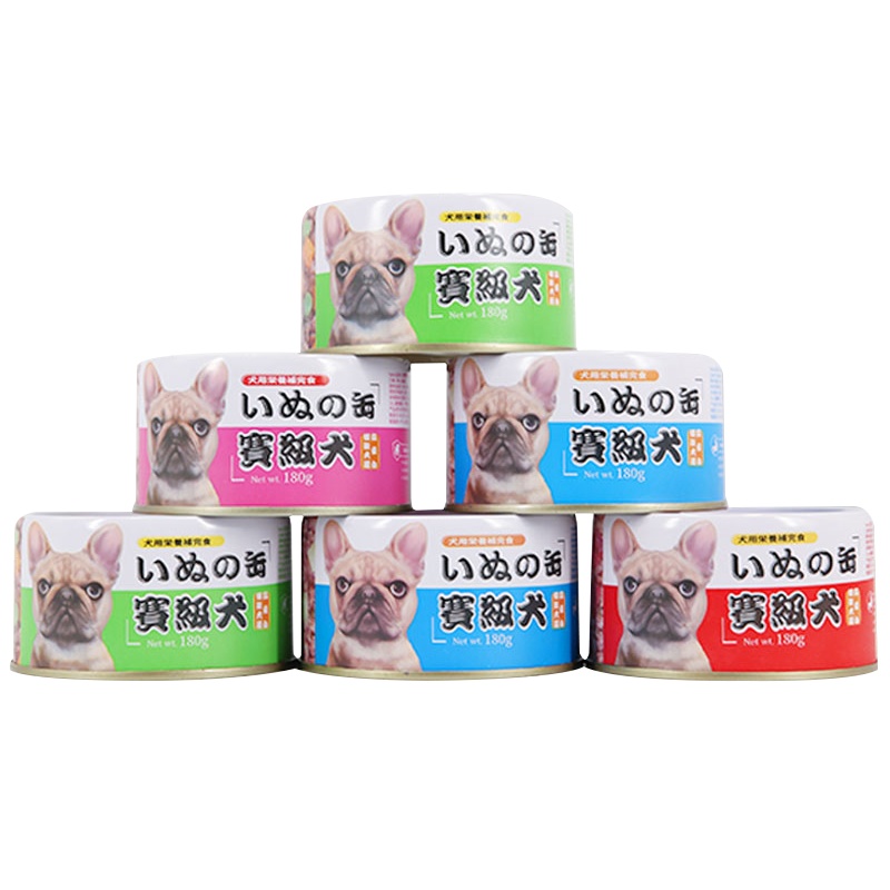 亚禾狗罐头180g*6罐 狗湿粮宠物狗粮 成犬幼犬