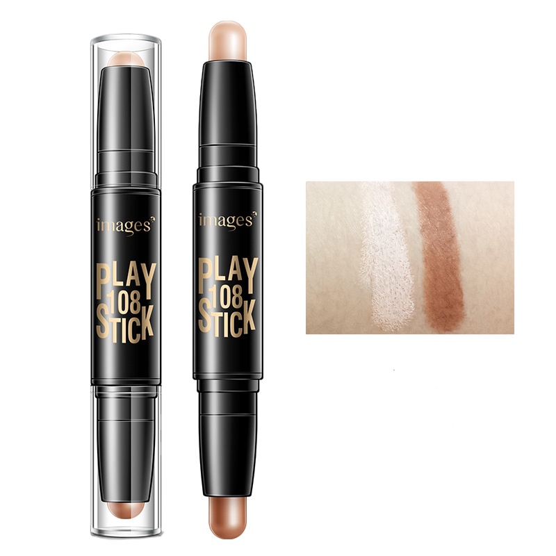 形象美双头立体光影修容膏3.6g 象牙白+浅咖色