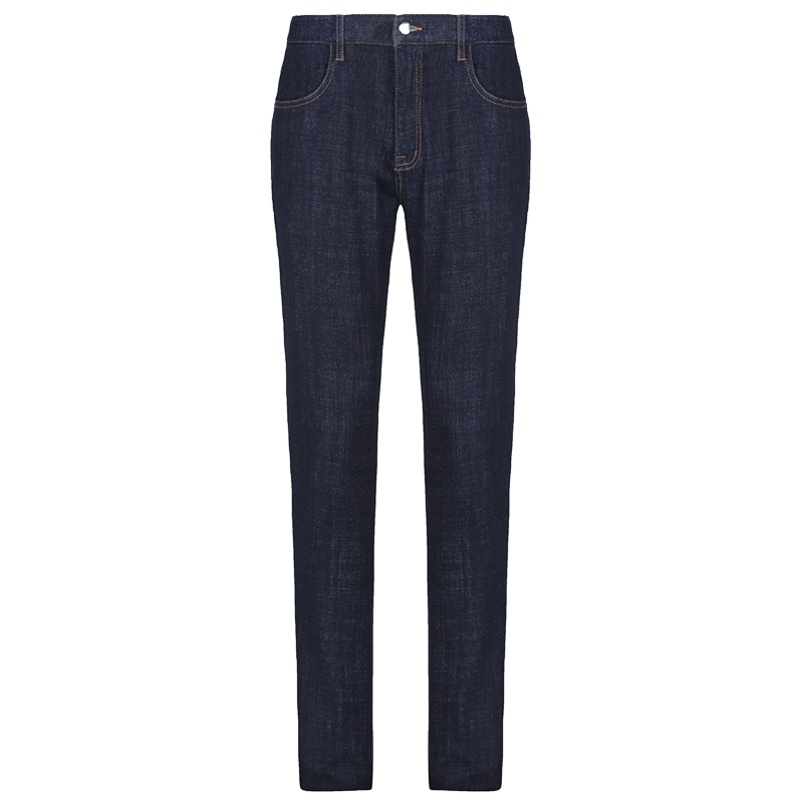 诺丁山男士修身牛仔裤男蓝色商务休闲裤子男 牛仔裤 宽松NB770025