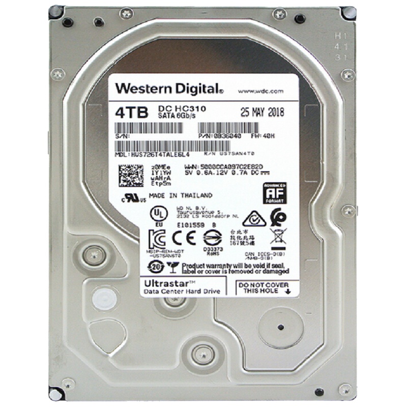 西部数据(WD) 西数原金盘企业级4TB4TB台式机械硬盘新款 4TB