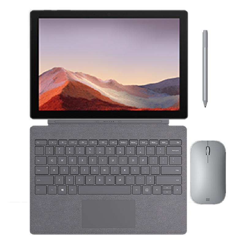 [原装灰色(键盘+鼠标+笔)]微软(Microsoft)Surface Pro7+ 第11代英特尔酷睿i7 12.3英寸 二合一平板电脑 笔记本电脑 32G 1T 亮铂金
