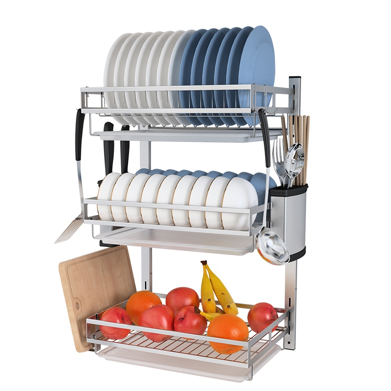 四季沐歌(MICOE)厨房置物架碗碟碗盘收纳架晾洗放碗架沥水架碗柜碗筷放碗收纳盒